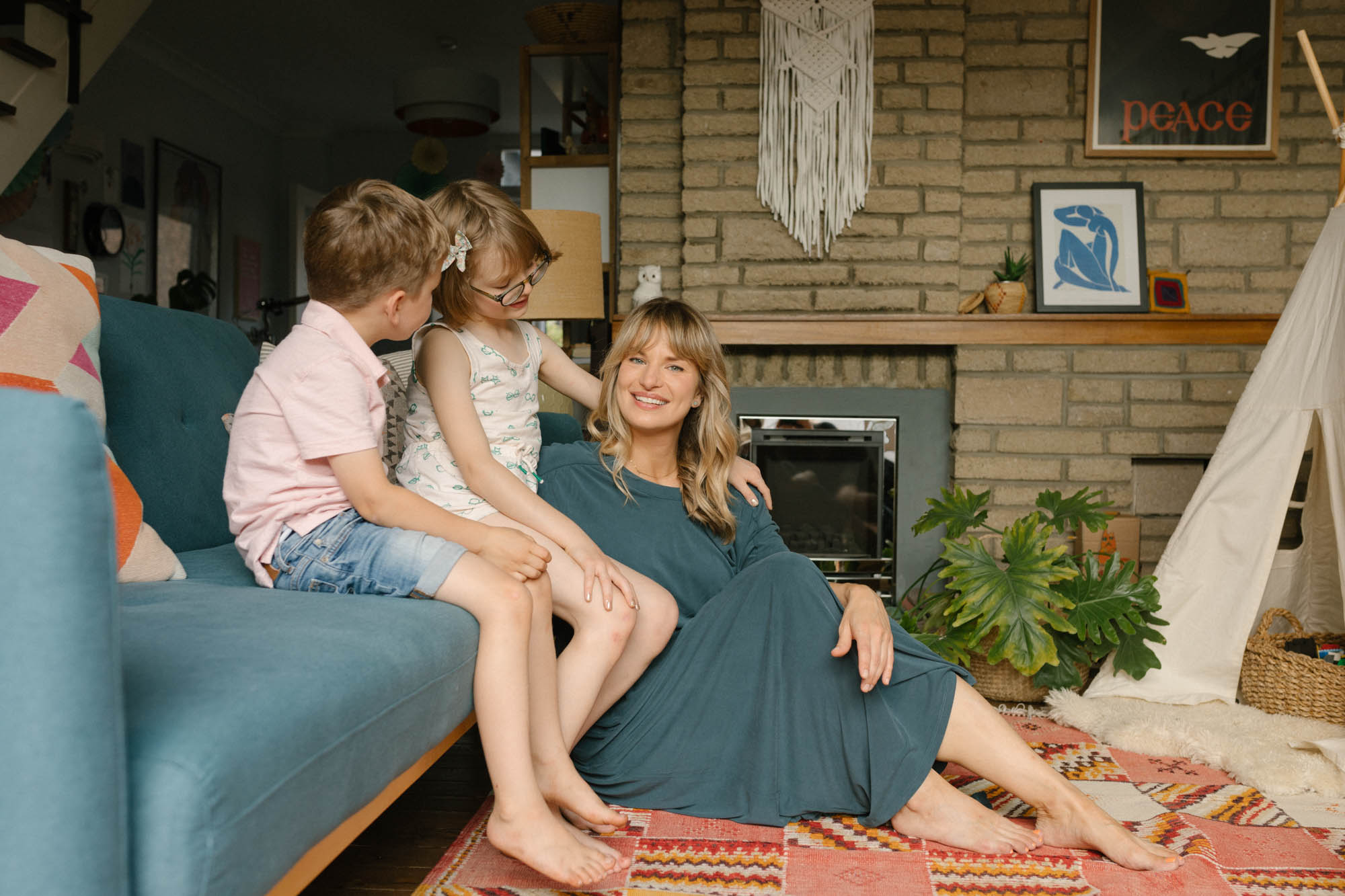 Motherhood session with Bethie Hungerford and kids London Children Photography 