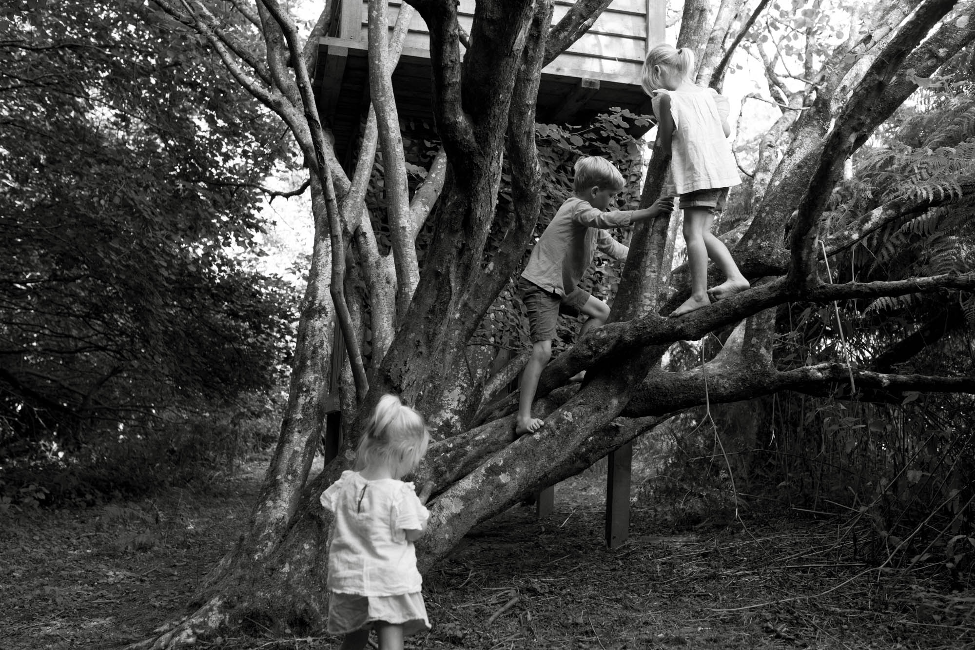 Family farm portrait photography in b&w London Children Photography 