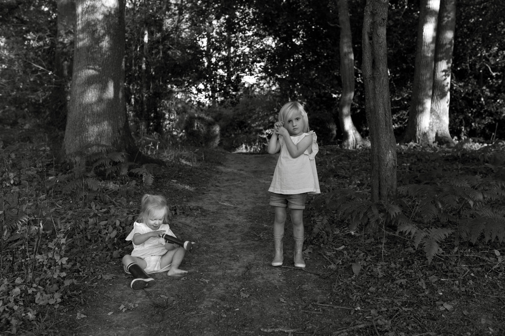 Family farm portrait photography in b&w London Children Photography 