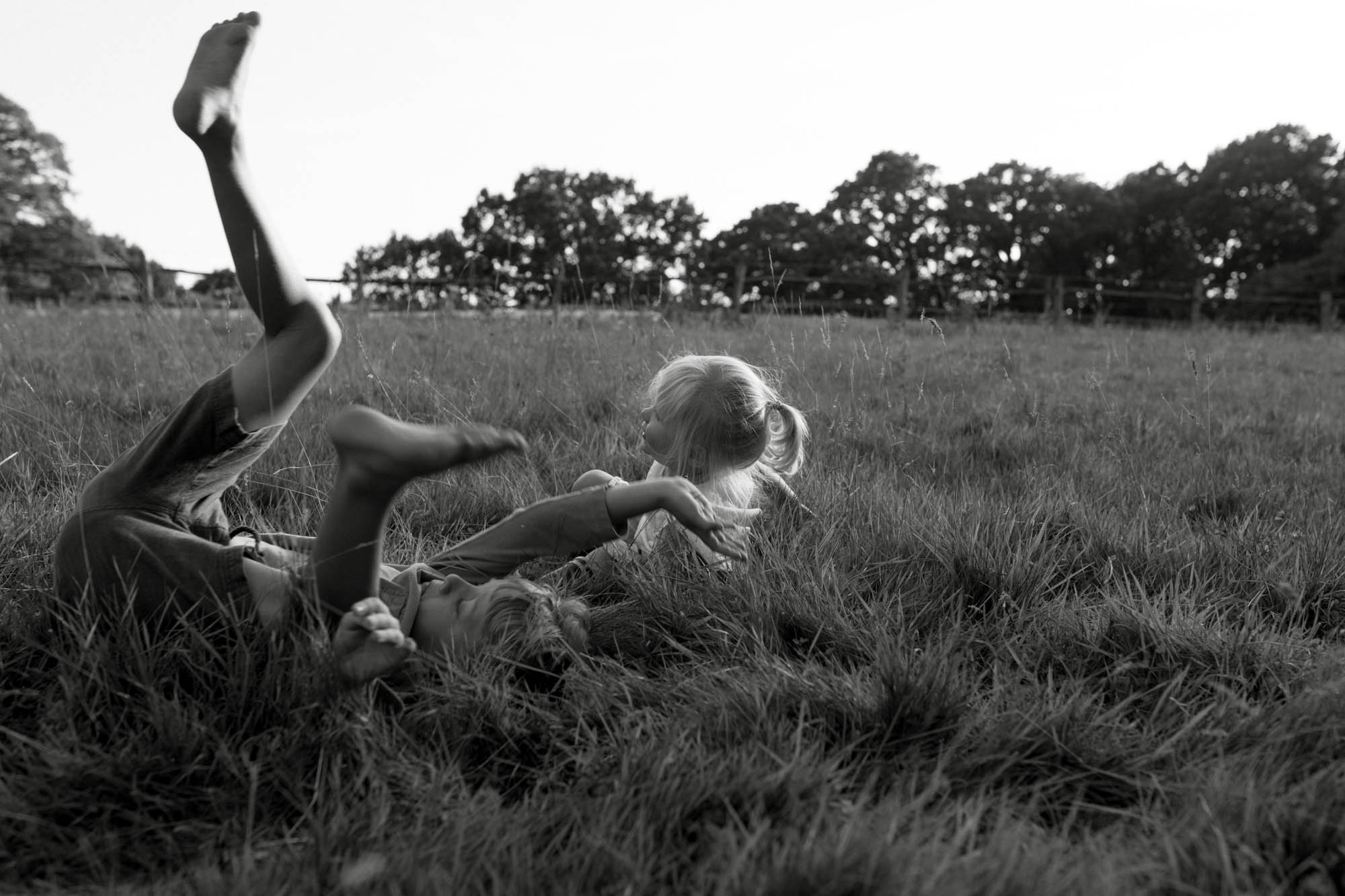 Family farm portrait photography in b&w London Children Photography 