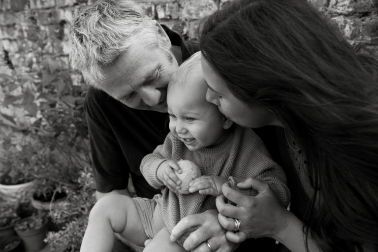 Natural light family portrait photographer, London